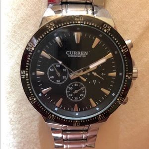 CURREN Men's Stainless Steel Water Resistant Watch